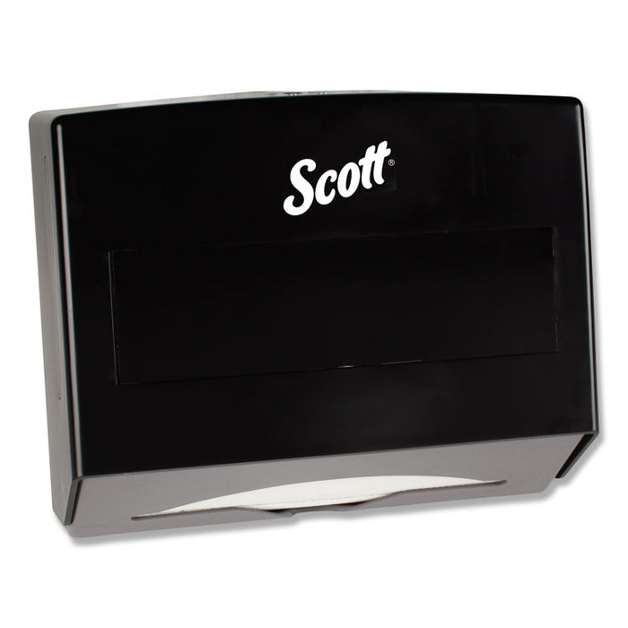 Scottfold Folded Towel Dispenser, 10.75 x 4.75 x 9, Black