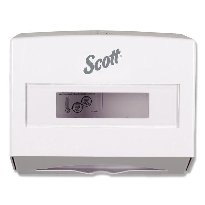 Scottfold Folded Towel Dispenser, 10.75 x 4.75 x 9, White