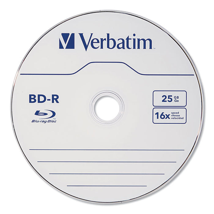 BD-R Blu-Ray Disc, 25 GB, 16x, White, 10/Pack