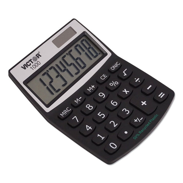 1000 Minidesk Calculator, Solar/Battery, 8-Digit LCD
