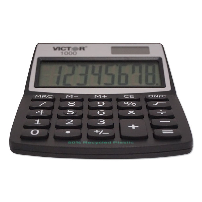 1000 Minidesk Calculator, Solar/Battery, 8-Digit LCD