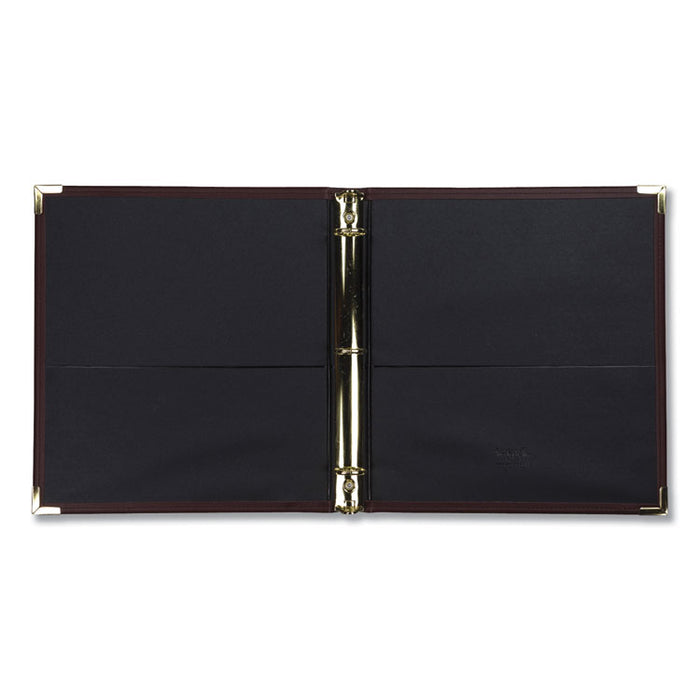 Classic Collection Ring Binder, 3 Rings, 1" Capacity, 11 x 8.5, Burgundy