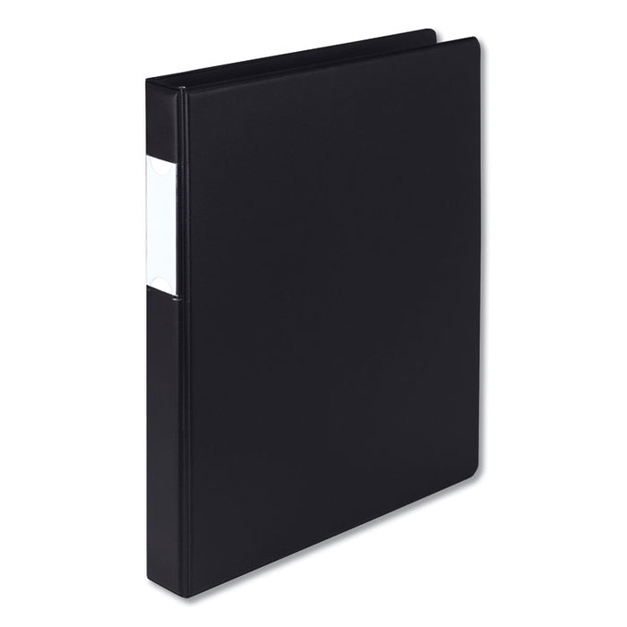 Earth's Choice Biobased Locking D-Ring Reference Binder, 3 Rings, 1" Capacity, 11 x 8.5, Black