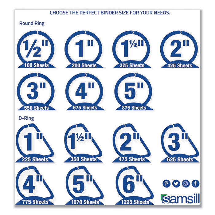 Earth's Choice Biobased Economy Round Ring View Binders, 3 Rings, 3" Capacity, 11 x 8.5, Lime