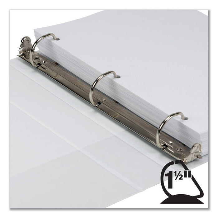 Earth's Choice Biobased D-Ring View Binder, 3 Rings, 1.5" Capacity, 11 x 8.5, White