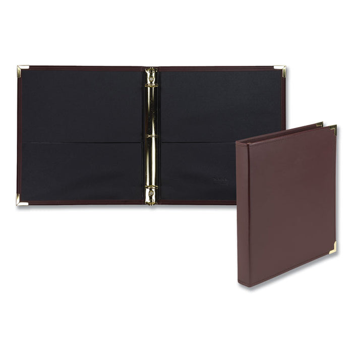 Classic Collection Ring Binder, 3 Rings, 1" Capacity, 11 x 8.5, Burgundy