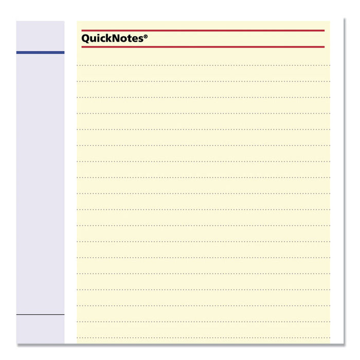 QuickNotes Mini Erasable Wall Planner, 16 x 12, White/Blue/Yellow Sheets, 12-Month (Jan to Dec): 2023