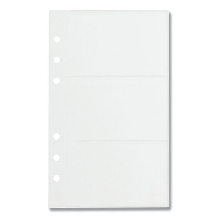 Refill Sheets for 4 1/4 x 7 1/4 Business Card Binders, 60 Card Capacity, 10/Pack