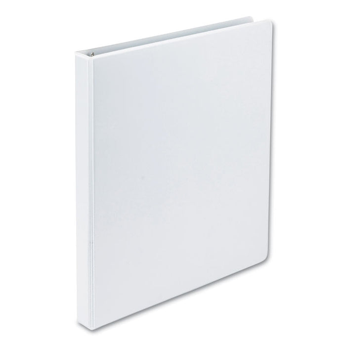 Earth's Choice Biobased Round Ring View Binder, 3 Rings, 0.5" Capacity, 11 x 8.5, White