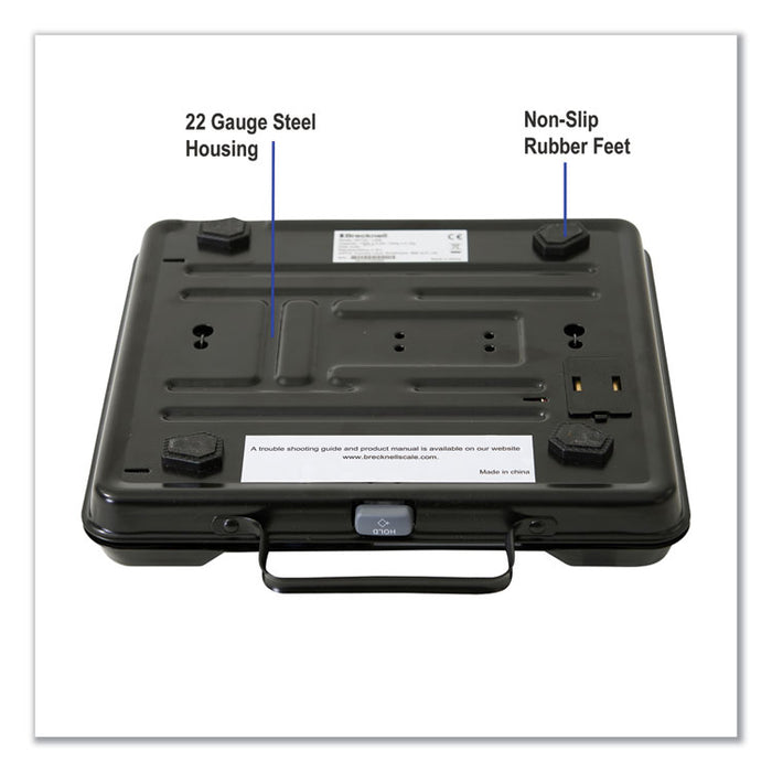 Portable Electronic Utility Bench Scale, 250lb Capacity, 12.5 x 10.95 x 2.2  Platform