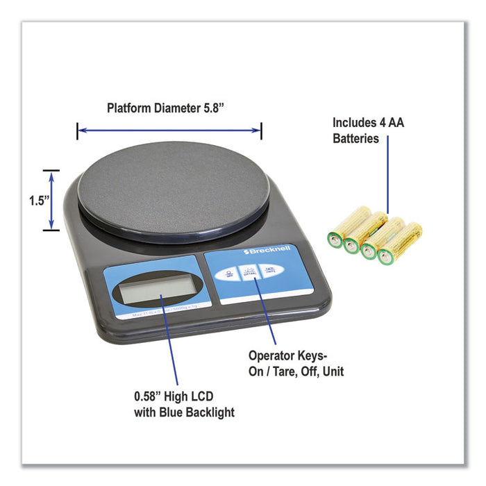 Model 311 -- 11 lb. Postal/Shipping Scale, Round Platform, 6" dia