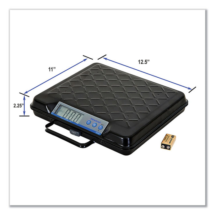 Portable Electronic Utility Bench Scale, 250lb Capacity, 12.5 x 10.95 x 2.2  Platform