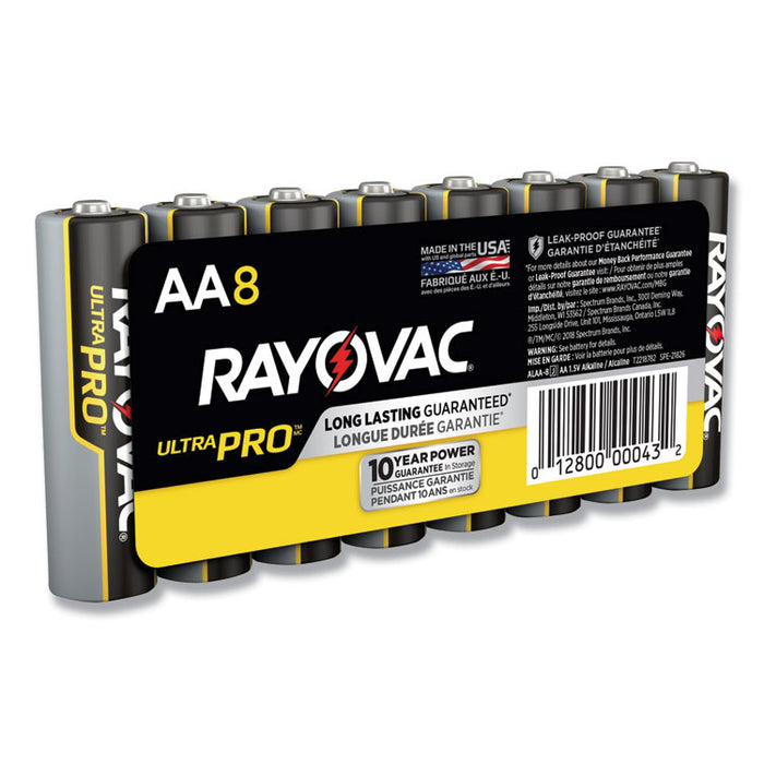 Ultra Pro Alkaline AA Batteries, 8/Pack