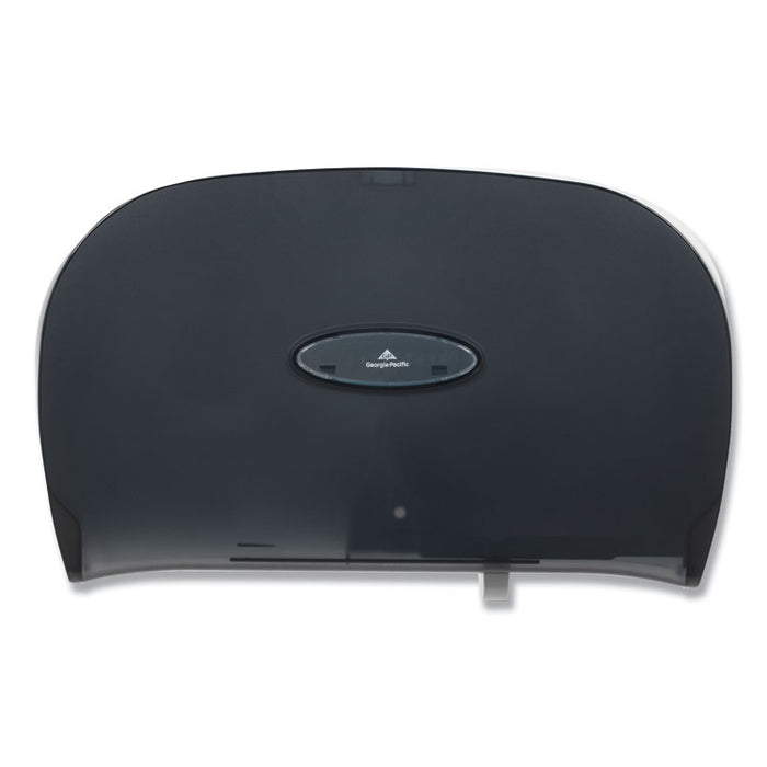 Jumbo Jr. Bathroom Tissue Dispenser, 20.2" x 5.4" x 12.25", Translucent Smoke