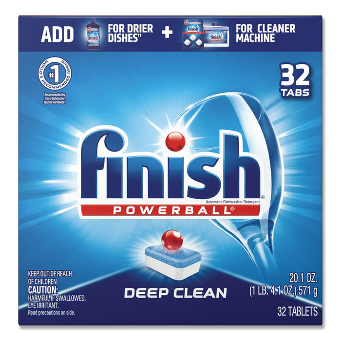 Powerball Dishwasher Tabs, Fresh Scent, 32/Box