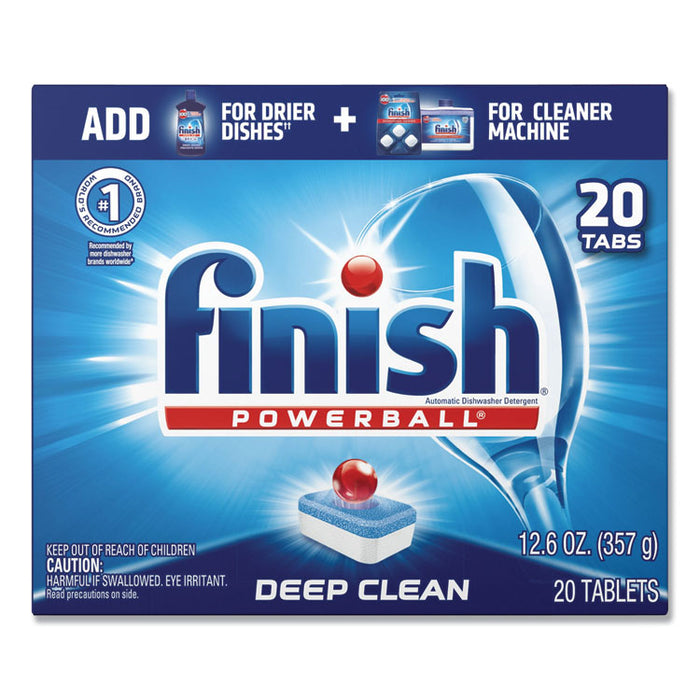 Powerball Dishwasher Tabs, Fresh Scent, 20/Box