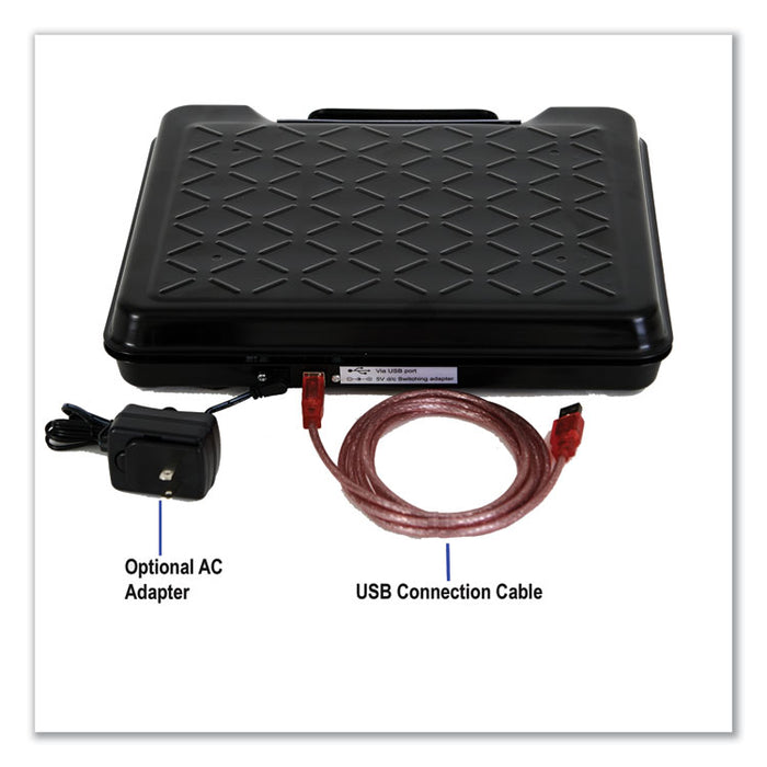 Portable Electronic Utility Bench Scale, 250lb Capacity, 12.5 x 10.95 x 2.2  Platform