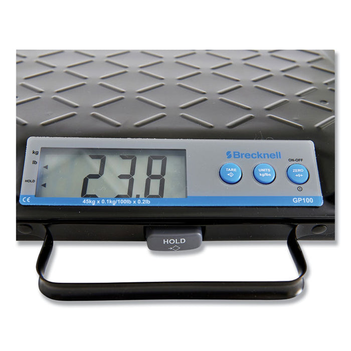 Portable Electronic Utility Bench Scale, 100lb Capacity, 12.5 x 10.95 x 2.2  Platform