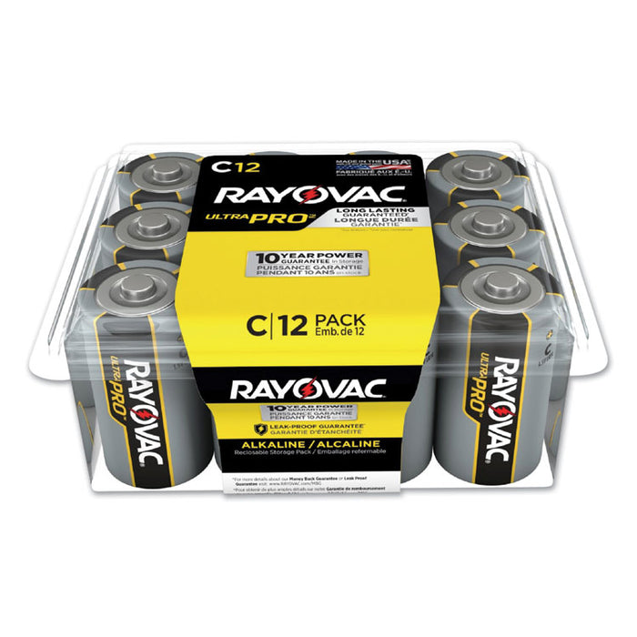 Ultra Pro Alkaline C Batteries, 12/Pack