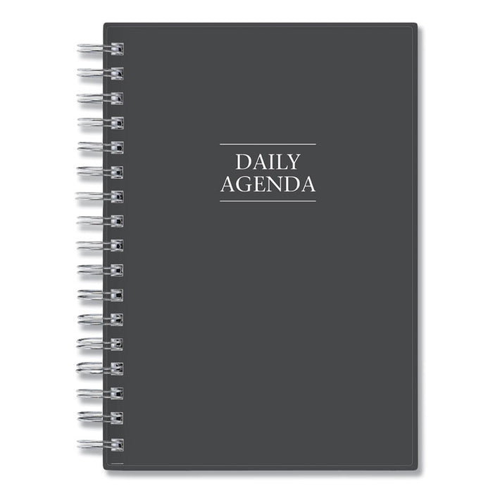 Passages Non-Dated Perpetual Daily Planner, 8 1/2 x 5 1/2, Black Cover,2020-2025
