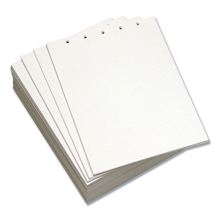 Custom Cut-Sheet Copy Paper, 92 Bright, 5-Hole, 20lb, 8.5 x 11, White, 500/Ream