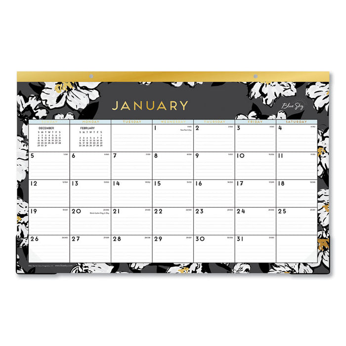 Baccara Dark Desk Pad, 17 x 11, 2020