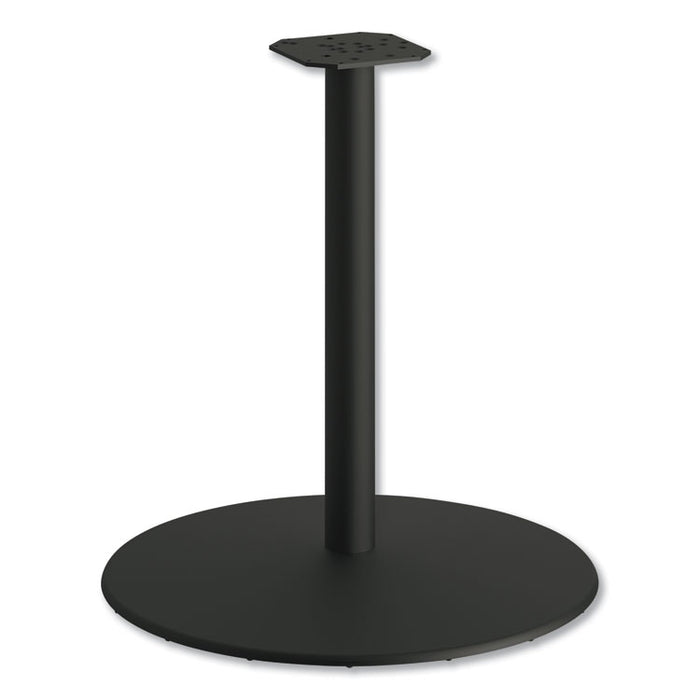 Between Round Disc Base for 30" Table Tops, Black Mica