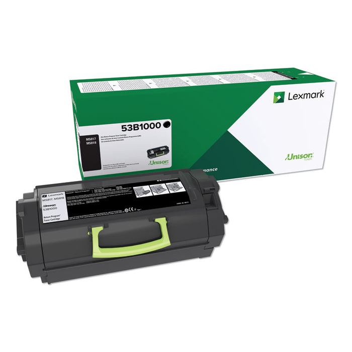 53B1000 (MS817) Unison Toner, 11000 Page-Yield, Black