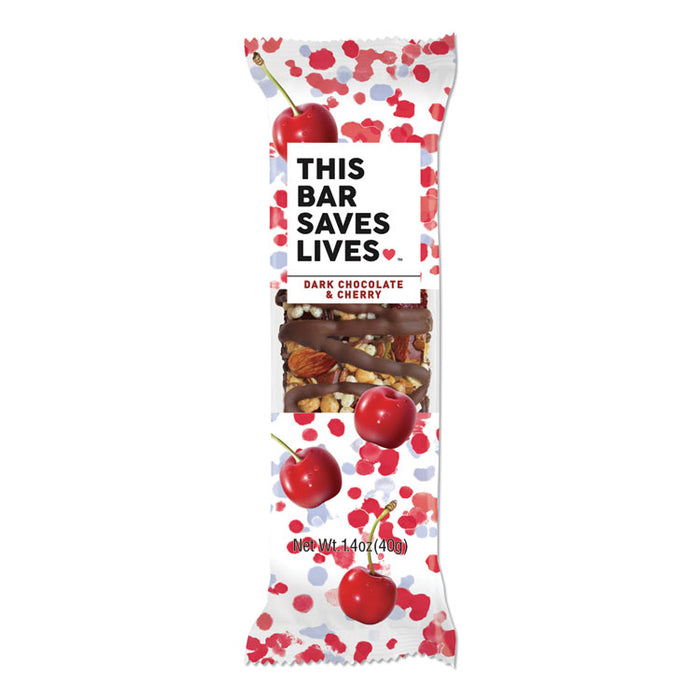 Snackbars, Dark Chocolate and Cherry, 1.4 oz, 12/Box