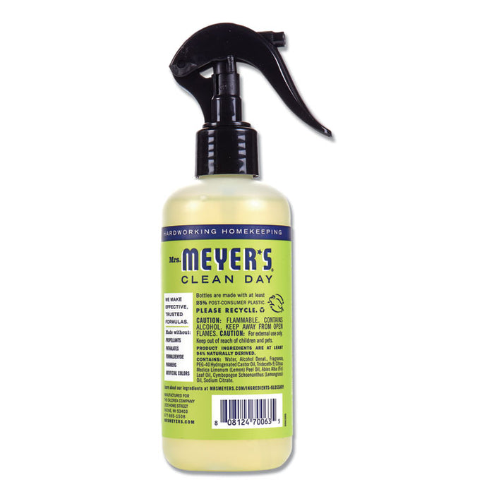 Clean Day Room Freshener, Lemon Verbena, 8 oz, Non-Aerosol Spray, 6/Carton