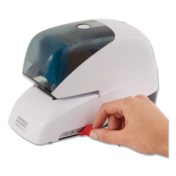 5050e Professional Electric Stapler, 60-Sheet Capacity, White