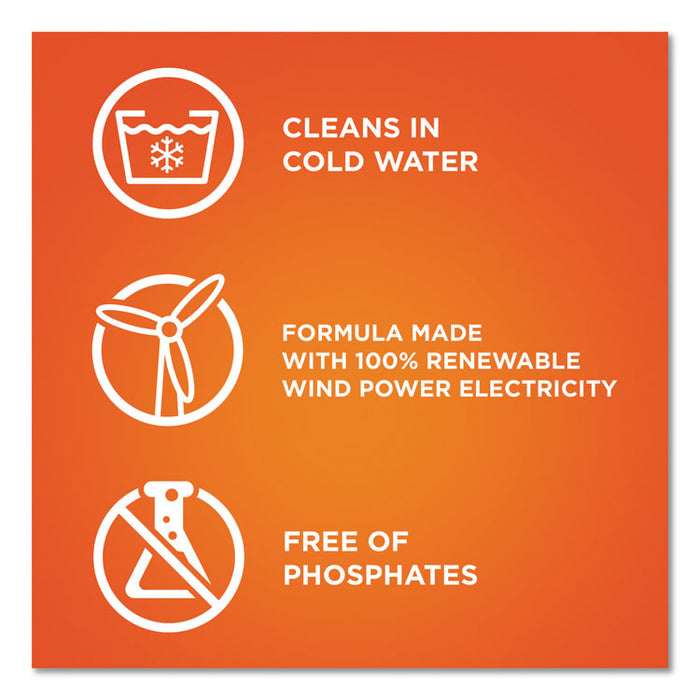 Detergent Pods, Spring Meadow, 96/Tub, 4 Tubs/Carton