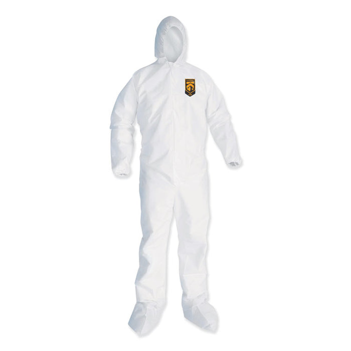 A35 Coveralls, Hooded, 2X-Large, White, 25/Carton