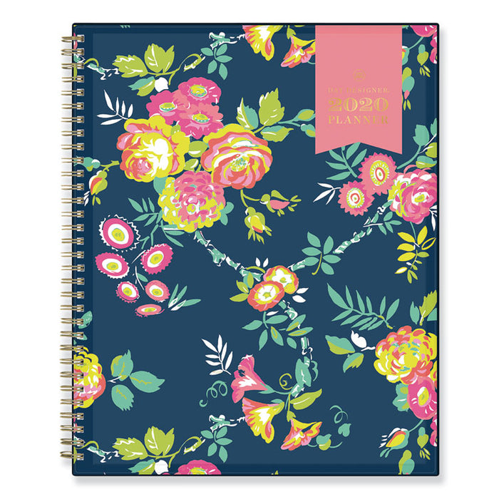 Day Designer Peyton Create-Your-Own Cover Weekly/Monthly Planner, Floral Artwork, 11 x 8.5, Navy, 12-Month (Jan-Dec): 2023