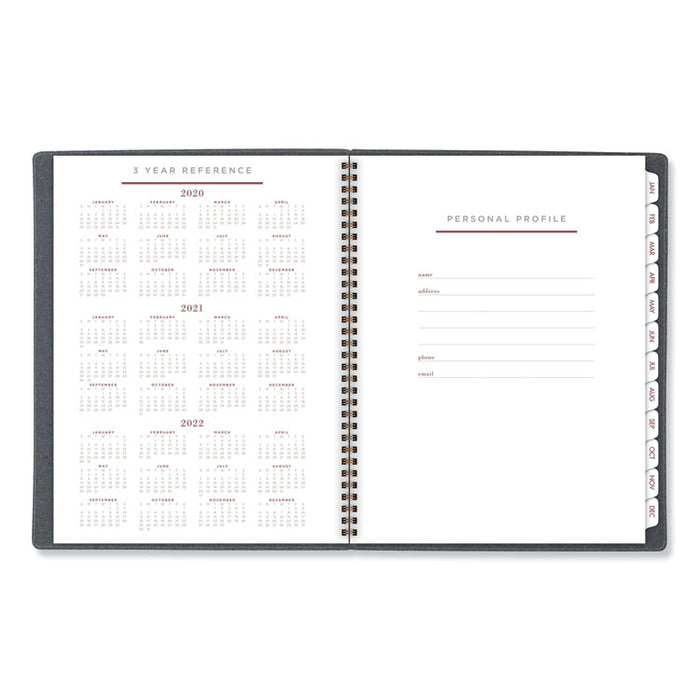 Signature Collection Heather Gray Planner, 11 x 8 3/4, 2020-2021