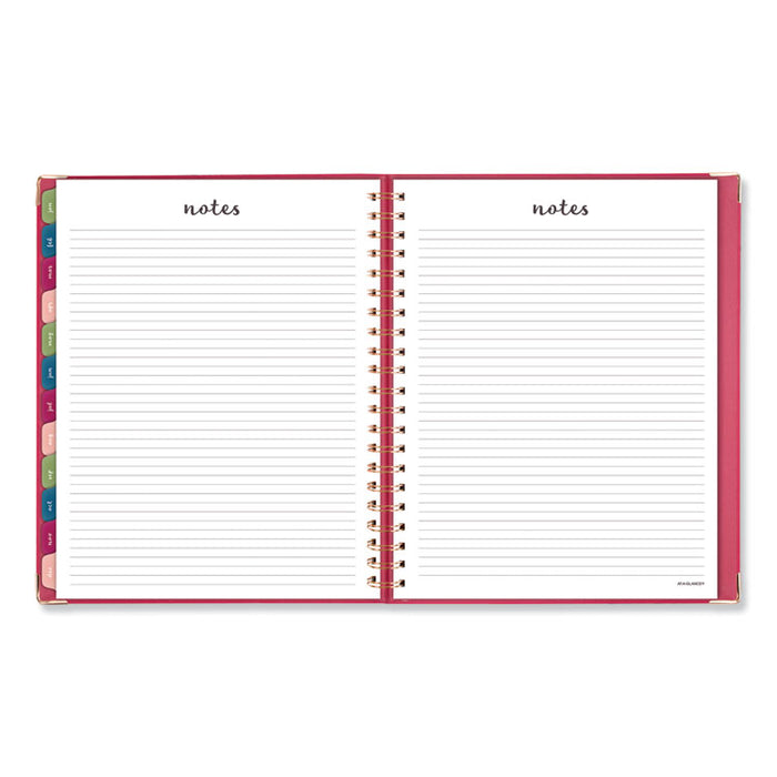 Harmony Weekly/Monthly Hardcover Planner, 11 x 8.5, Berry Cover, 13-Month (Jan to Jan): 2023 to 2024