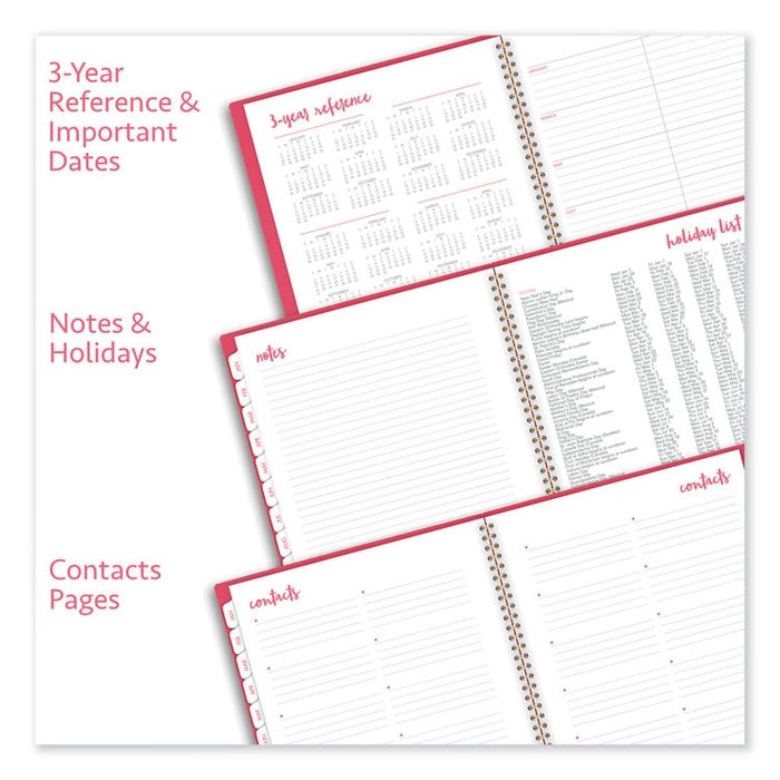 Aspire Weekly/Monthly Planner, 11 x 8 1/2, Coral, 2020