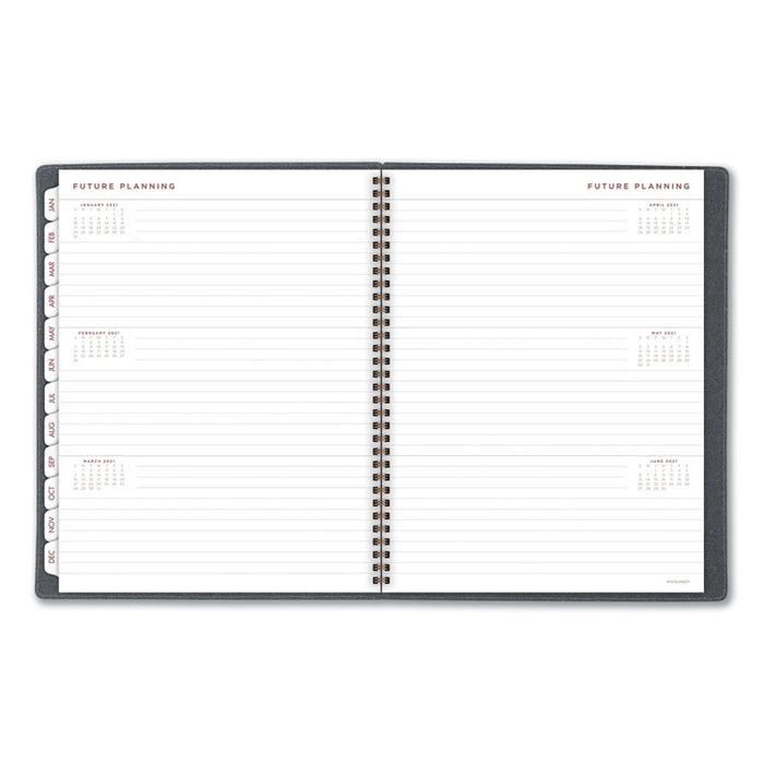 Signature Collection Heather Gray Planner, 11 x 8 3/4, 2020-2021