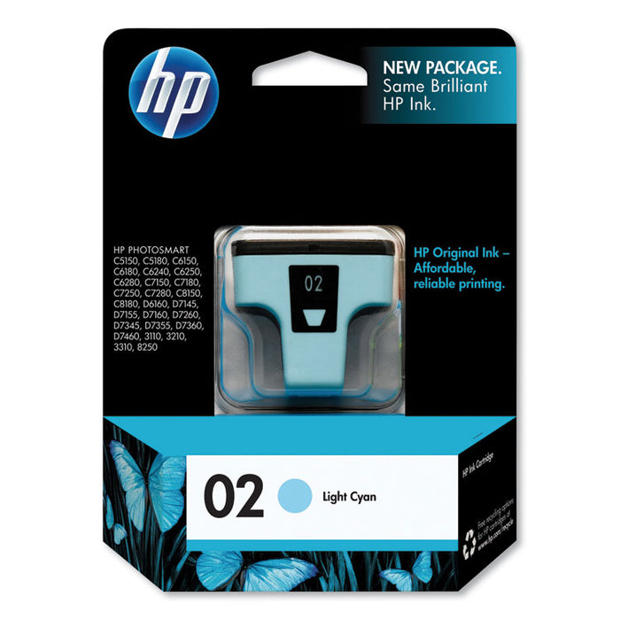 HP 02, (C8774WN) Light Cyan Original Ink Cartridge