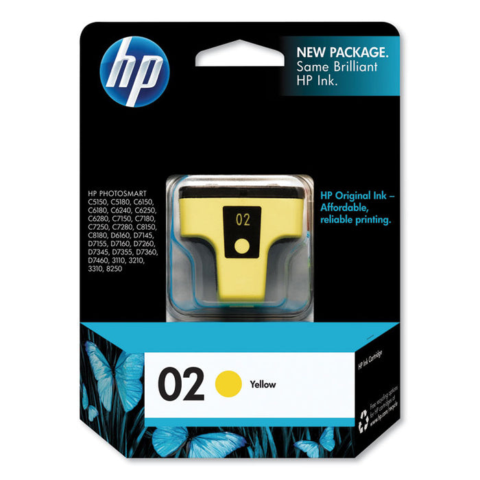 HP 02, (C8773WN) Yellow Original Ink Cartridge