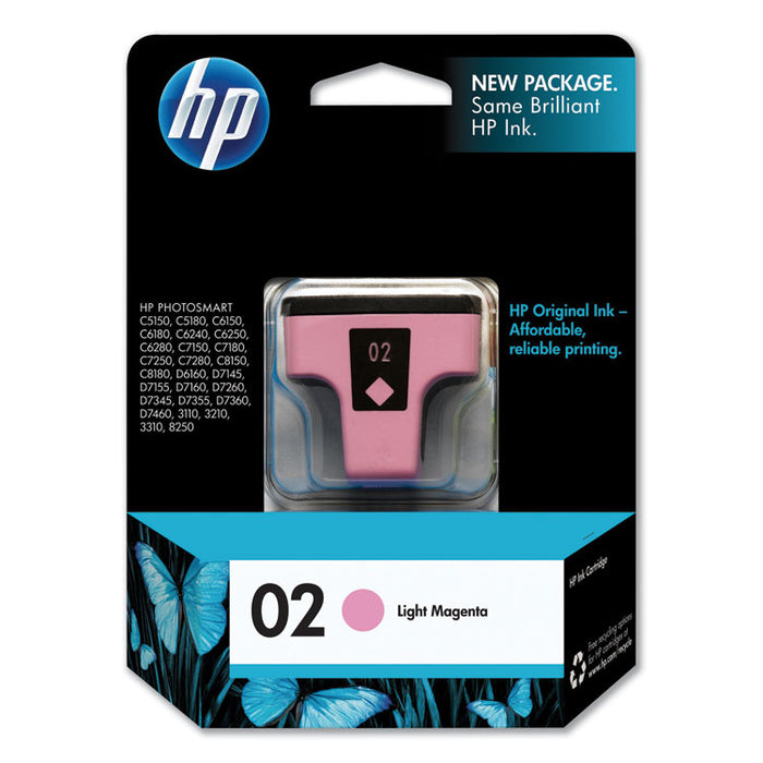 HP 02, (C8775WN) Light Magenta Original Ink Cartridge