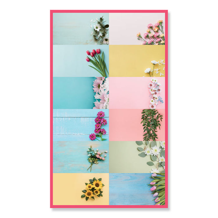 Romantic Monthly Desk Pad Calendar, 17 3/4 x 10 7/8, Blossoms, 2020