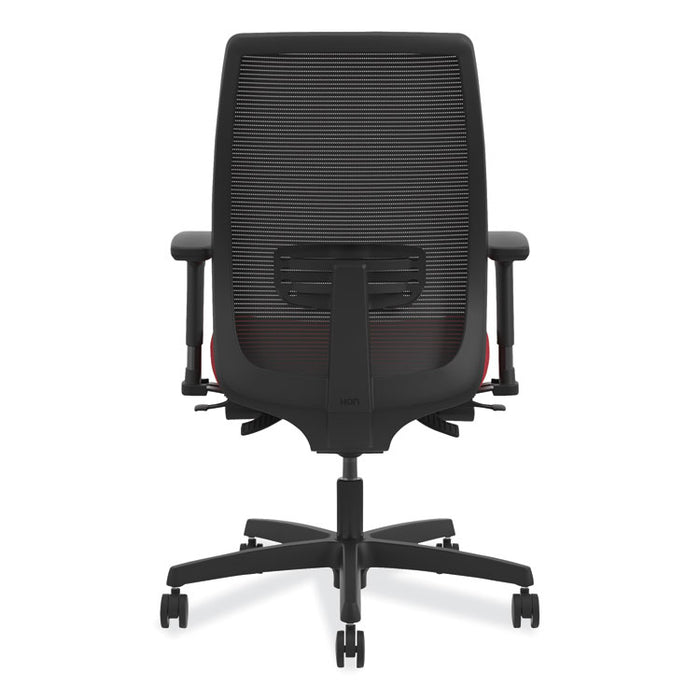 Endorse Mesh Mid-Back Work Chair, Supports Up to 300 lb, 17.5" to 21.75" Seat Height, Black
