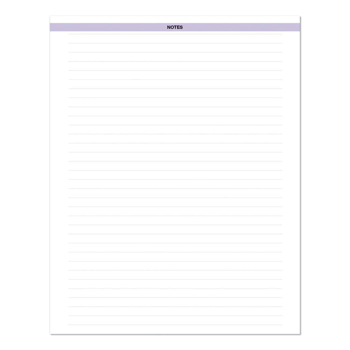 Recycled Wild Flower Weekly/Monthly Planner, Wild Flowers Artwork, 9 x 7, Gray/White/Purple Cover, 12-Month (Jan-Dec): 2023