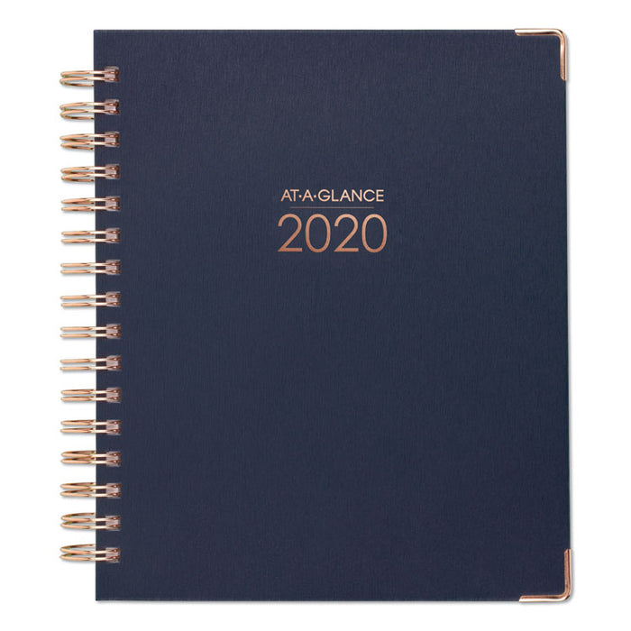 Harmony Weekly Monthly Hardcover Planners, 9 x 7, Navy, 2020