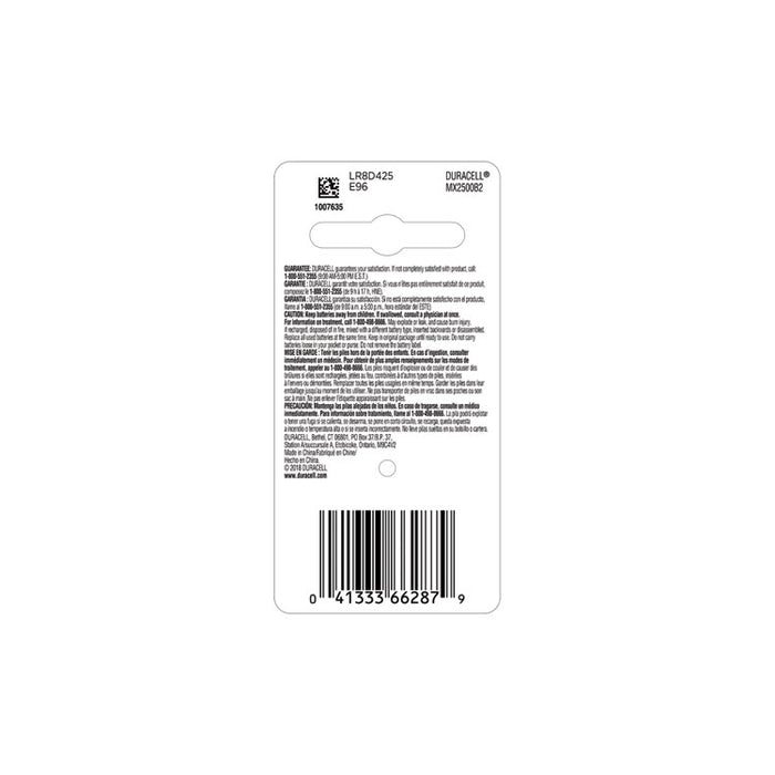 Specialty Alkaline AAAA Batteries, 1.5V, 2/Pack