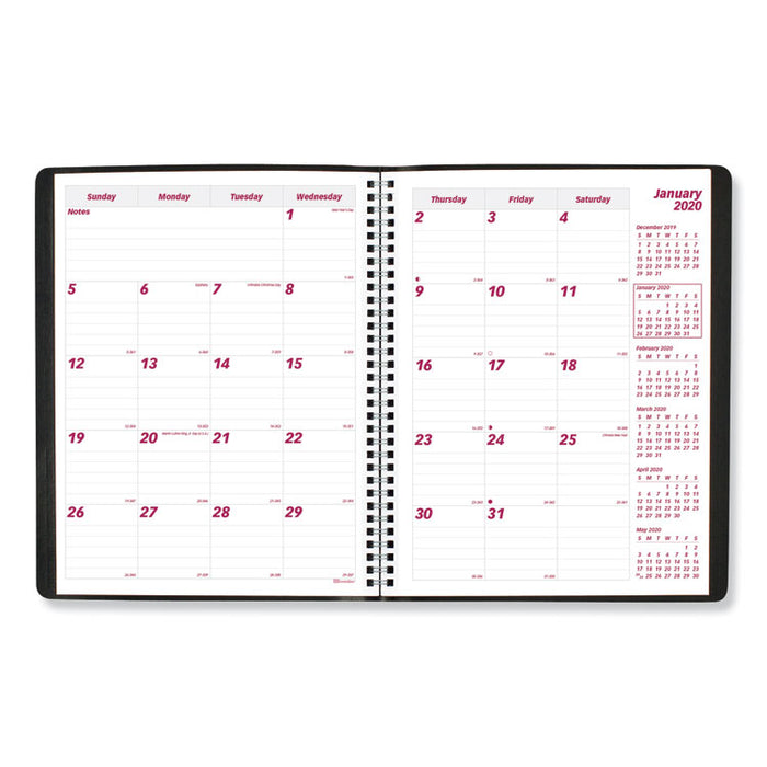 Essential Collection 14-Month Ruled Monthly Planner, 11 x 8.5, Black Cover, 14-Month (Dec to Jan): 2022 to 2024