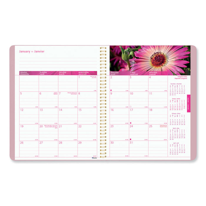 Pink Ribbon Monthly Planner, 8 7/8 x 7 1/8, Pink, 2020