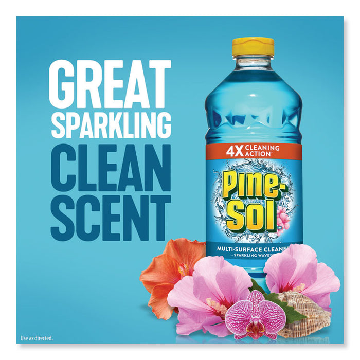 Multi-Surface Cleaner, Sparkling Wave, 60 oz, 6 Bottles/Carton