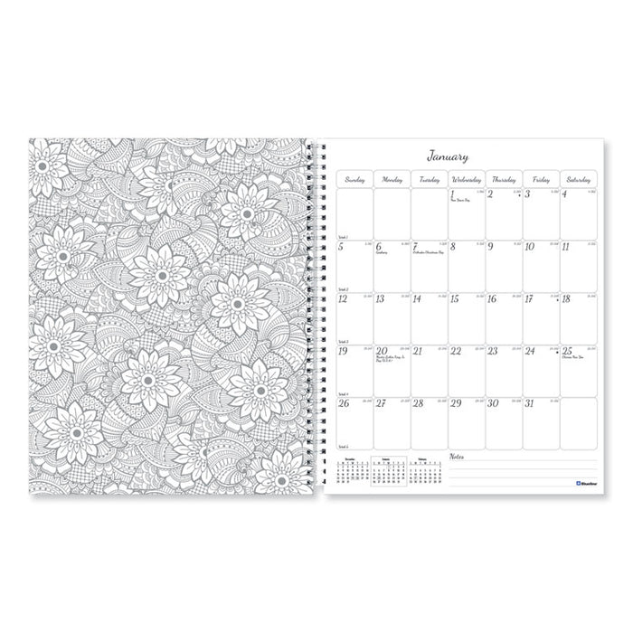 Doodleplan Weekly/Monthly Appointment Book, 11 x 8 1/2, Botanica, 2020